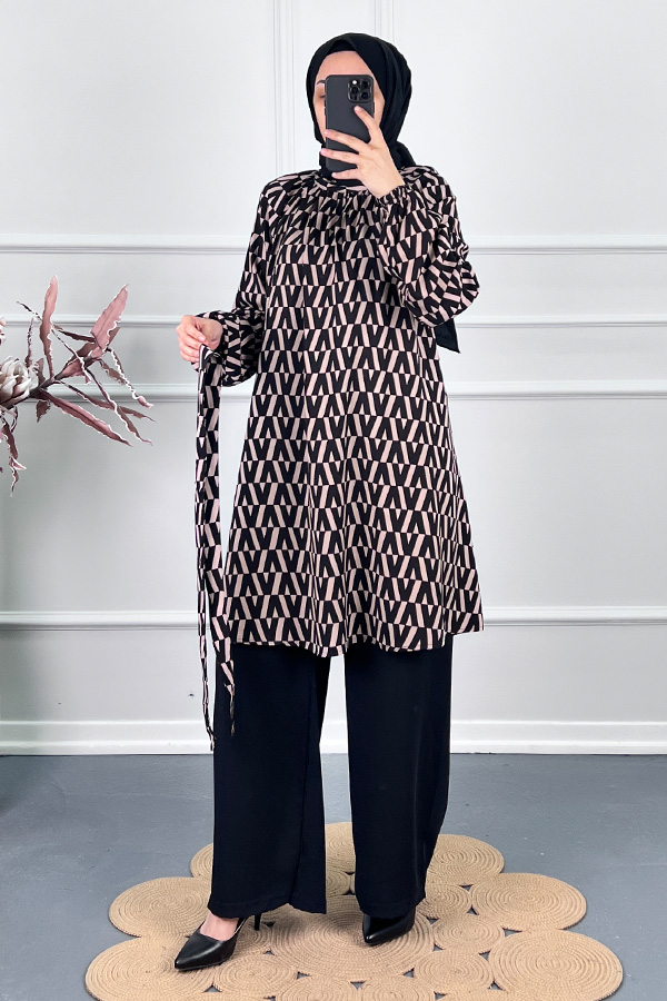 Zigzag İkili Takım - Siyah