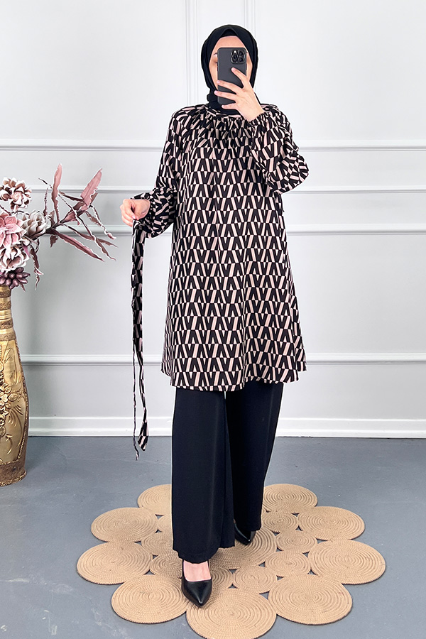 Zigzag İkili Takım - Siyah