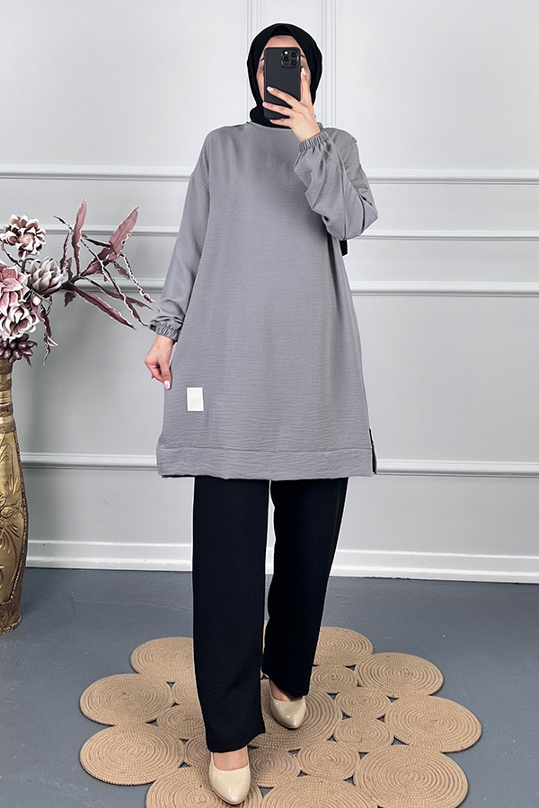 Armalı Tunik - Gri Armalı Tunik - Gri