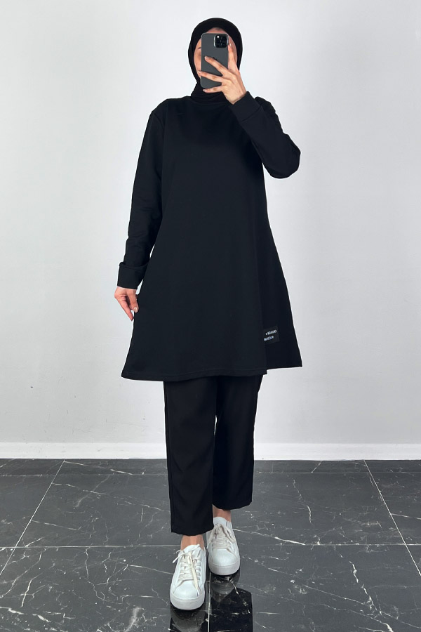 Armalı Tunik - Siyah