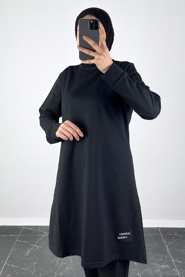 Armalı Tunik - Siyah