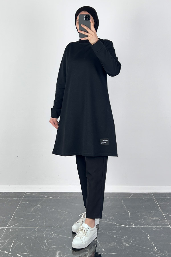 Armalı Tunik - Siyah