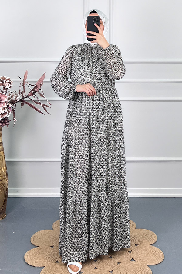 Astarlı Penye Elbise - Siyah Astarlı Penye Elbise - Siyah