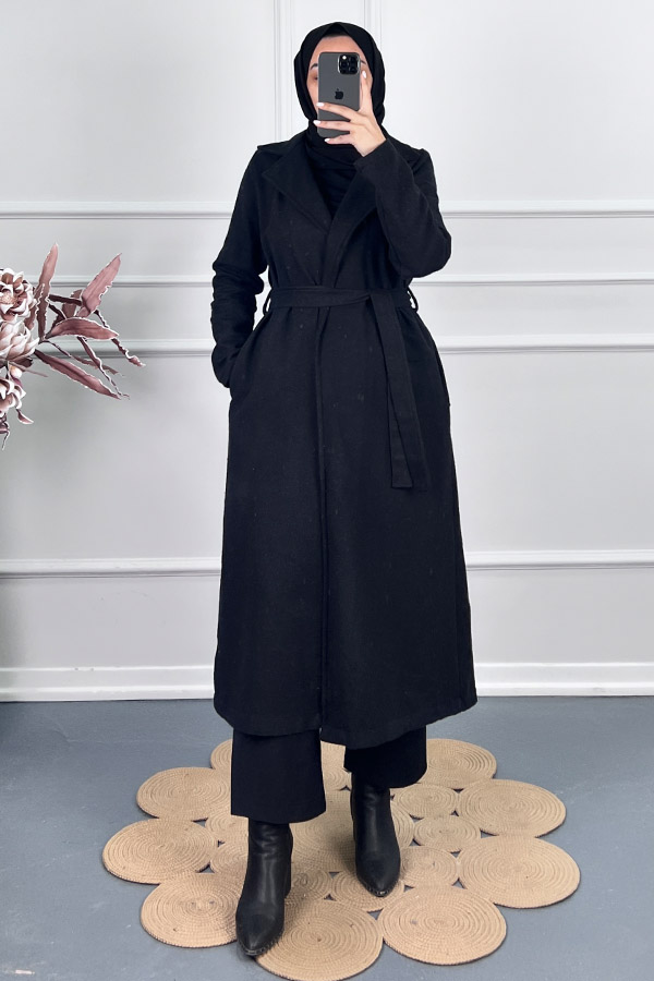 Astarsız Kaşe Kumaş Kap - Siyah