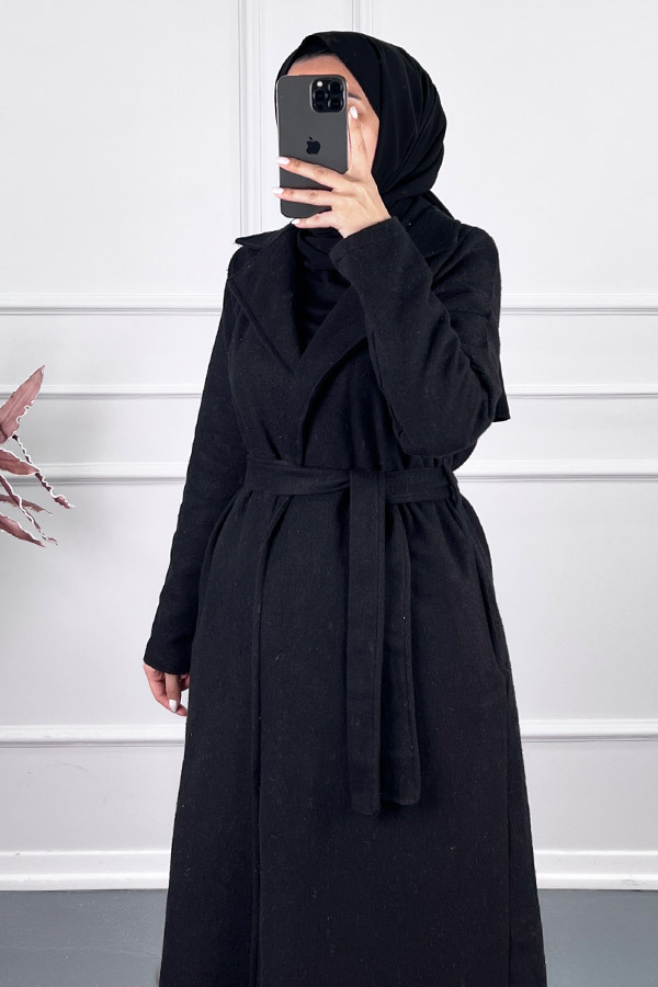 Astarsız Kaşe Kumaş Kap - Siyah