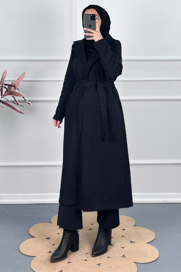 Astarsız Kaşe Kumaş Kap - Siyah