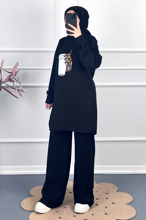 Bardak Tasarım Tunik - Siyah