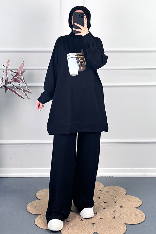 Bardak Tasarım Tunik - Siyah