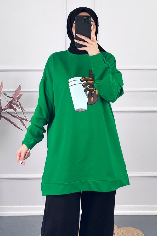 Bardak Tasarım Tunik - Yeşil
