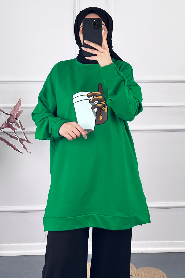 Bardak Tasarım Tunik - Yeşil