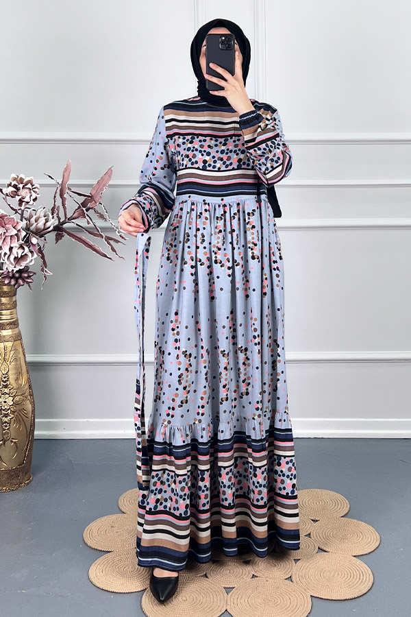 Damla Elbise - Gri Damla Elbise - Gri