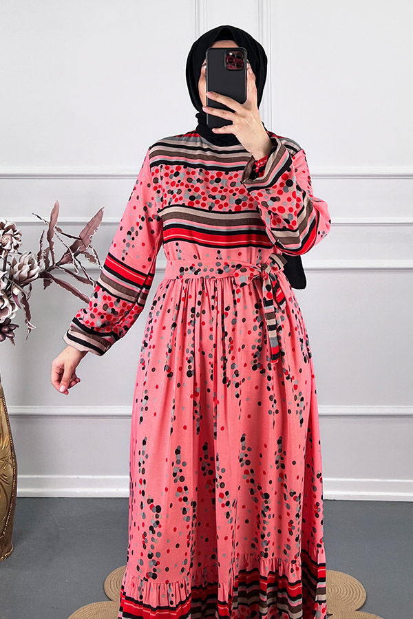 Damla Elbise - Pembe