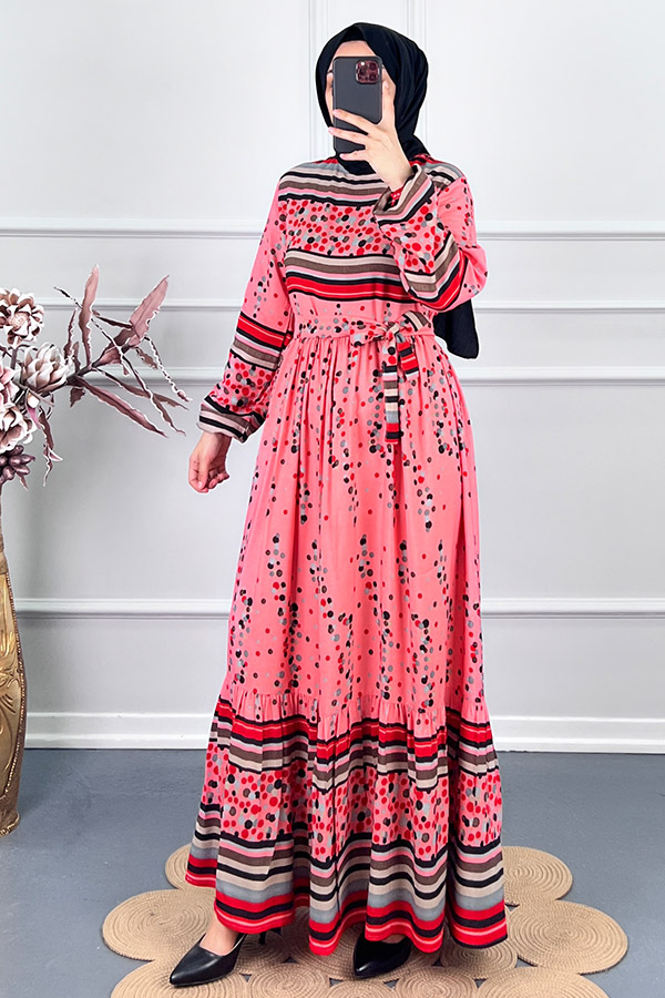 Damla Elbise - Pembe