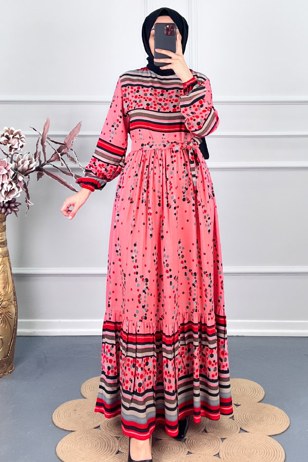 Damla Elbise - Pembe