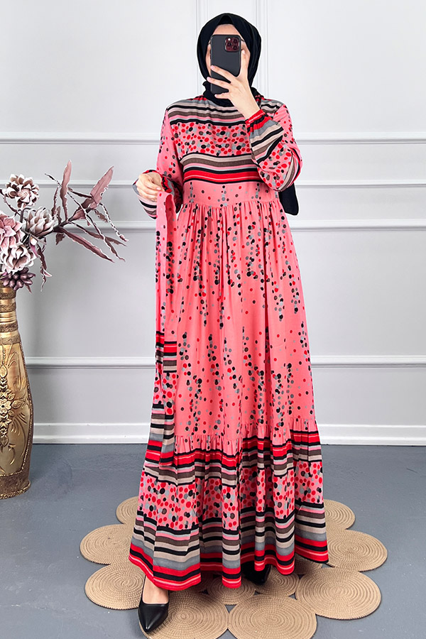 Damla Elbise - Pembe