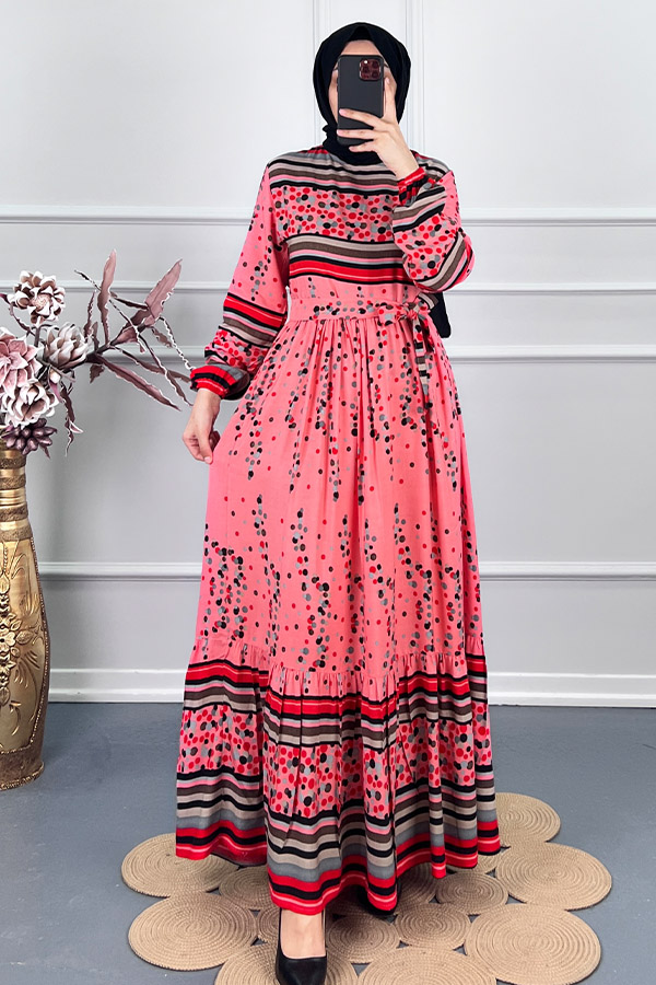 Damla Elbise - Pembe