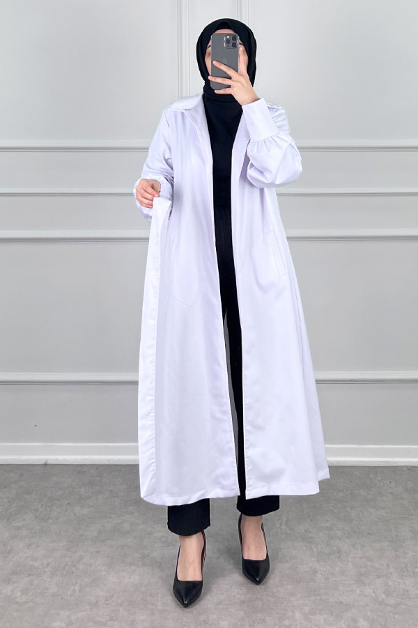 Erika Kumaş Kap - Beyaz