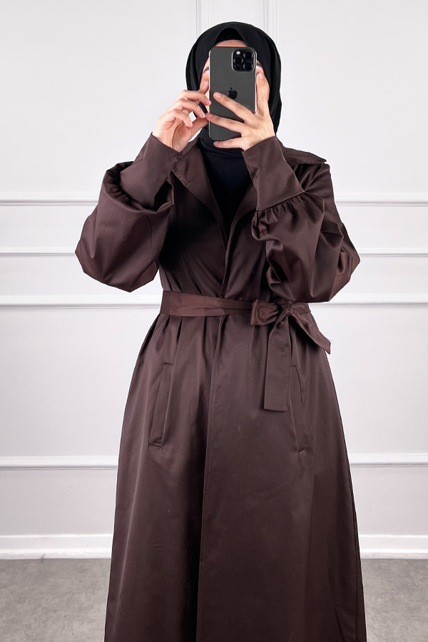 Erika Kumaş Kap - Kahverengi