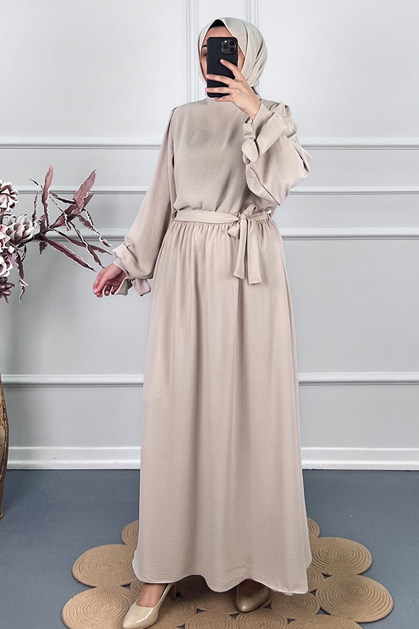 Tesettür Etekli Takım - Taş Tesettür Etekli Takım - Taş