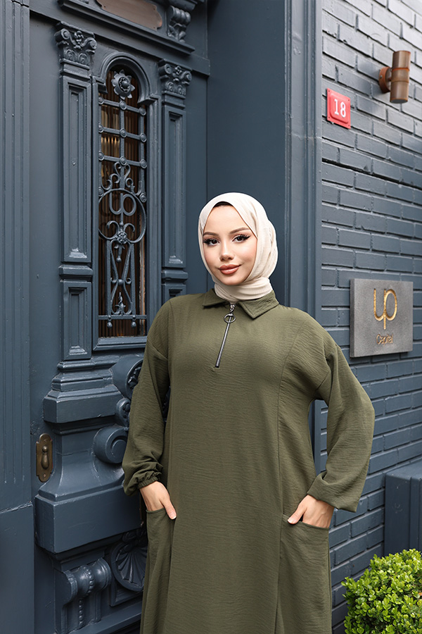 Fermuarlı Takım - Haki Fermuarlı Takım - Haki