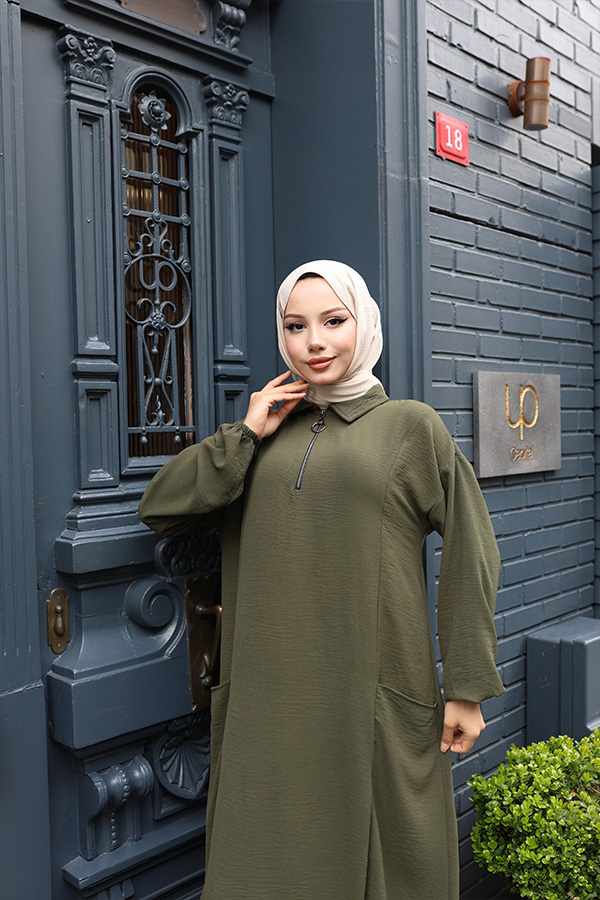 Fermuarlı Takım - Haki Fermuarlı Takım - Haki