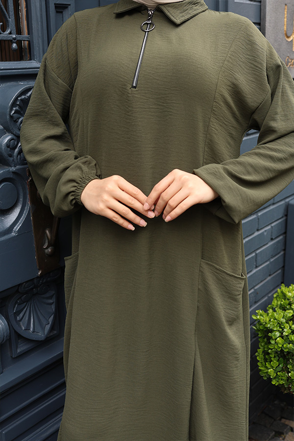 Fermuarlı Takım - Haki Fermuarlı Takım - Haki