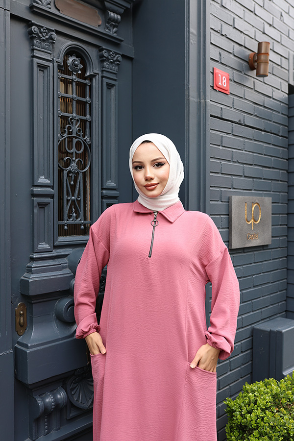 Fermuarlı Takım - Pudra