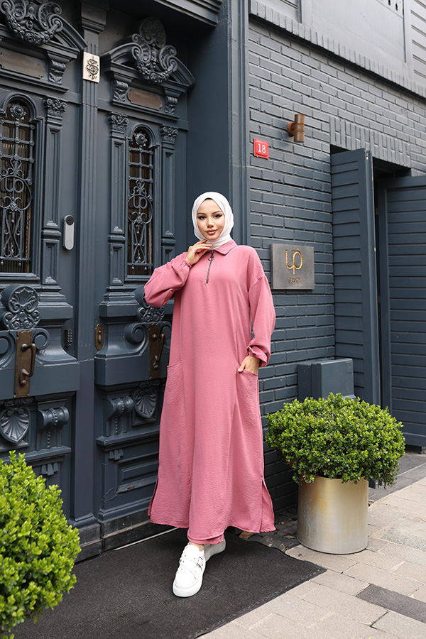 Fermuarlı Takım - Pudra