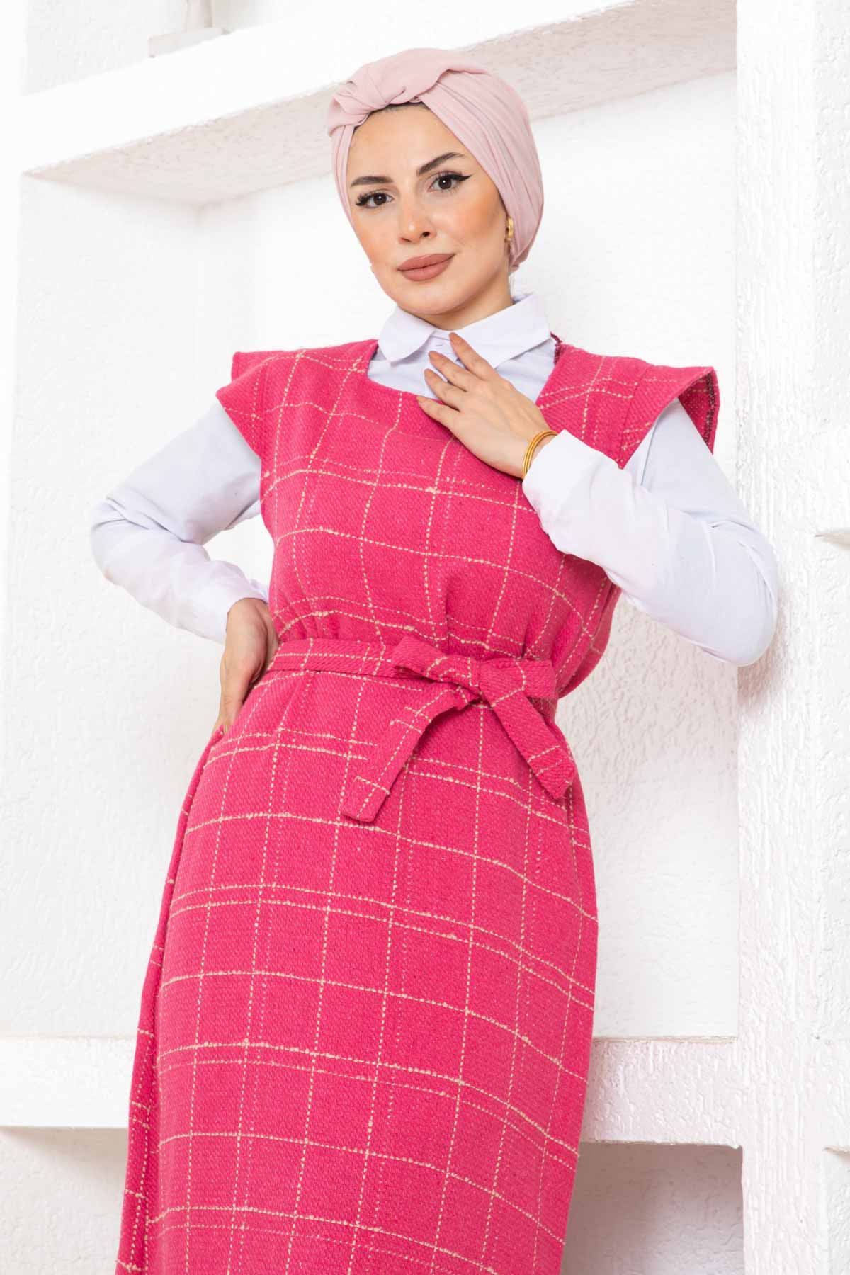 Fırfır Detaylı Tüvit Jile - Pembe