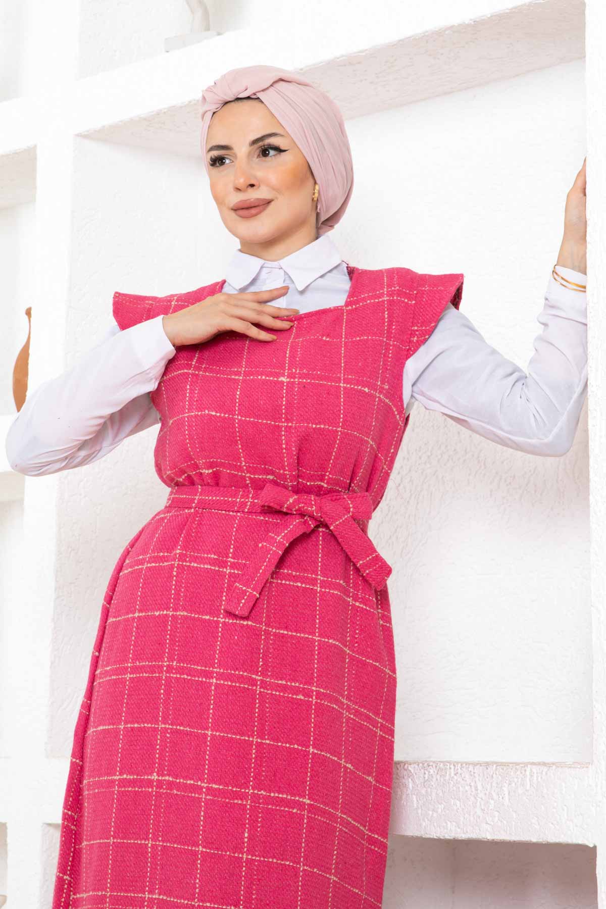 Fırfır Detaylı Tüvit Jile - Pembe