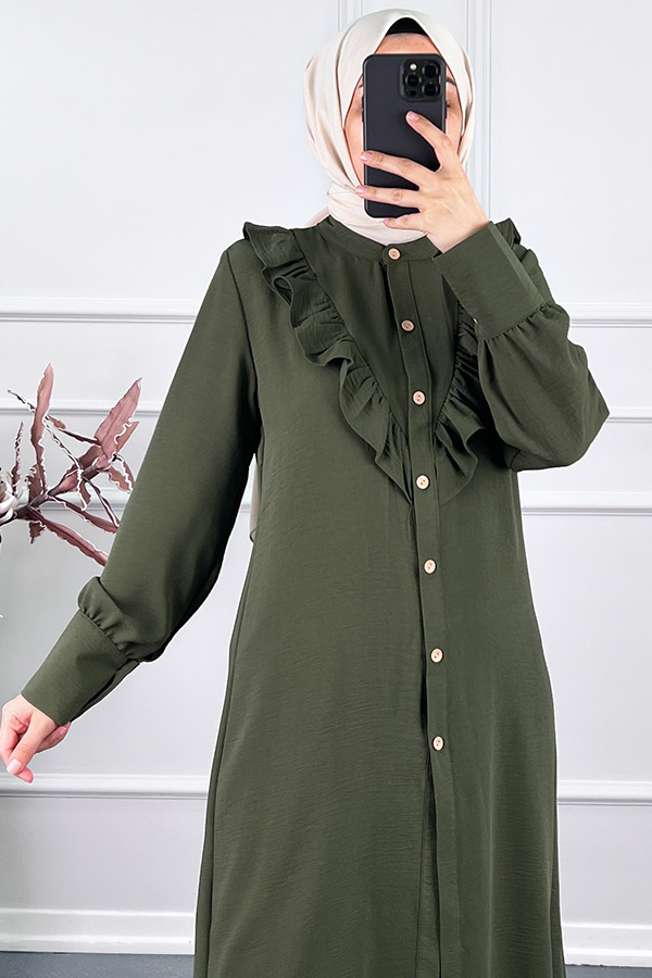 Fırfırlı İkili Takım - Yeşil