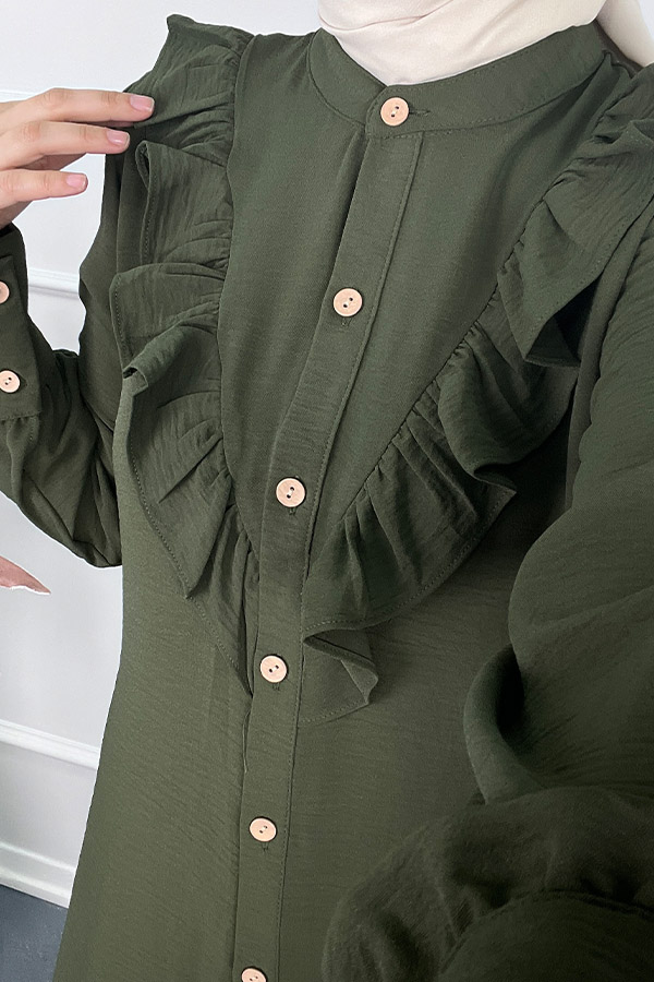 Fırfırlı İkili Takım - Yeşil