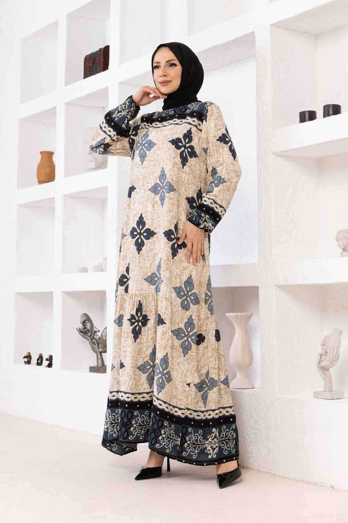 Geleneksel Elbise - İndigo