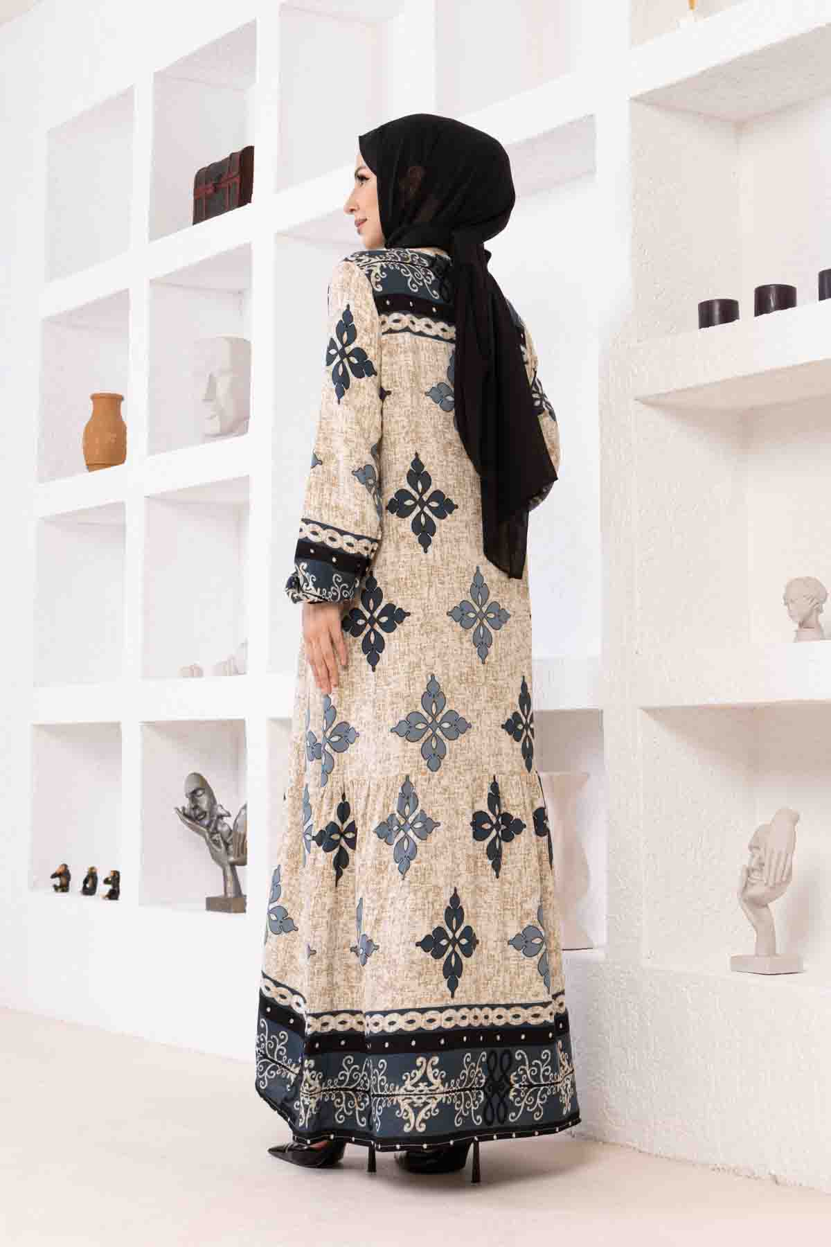 Geleneksel Elbise - İndigo