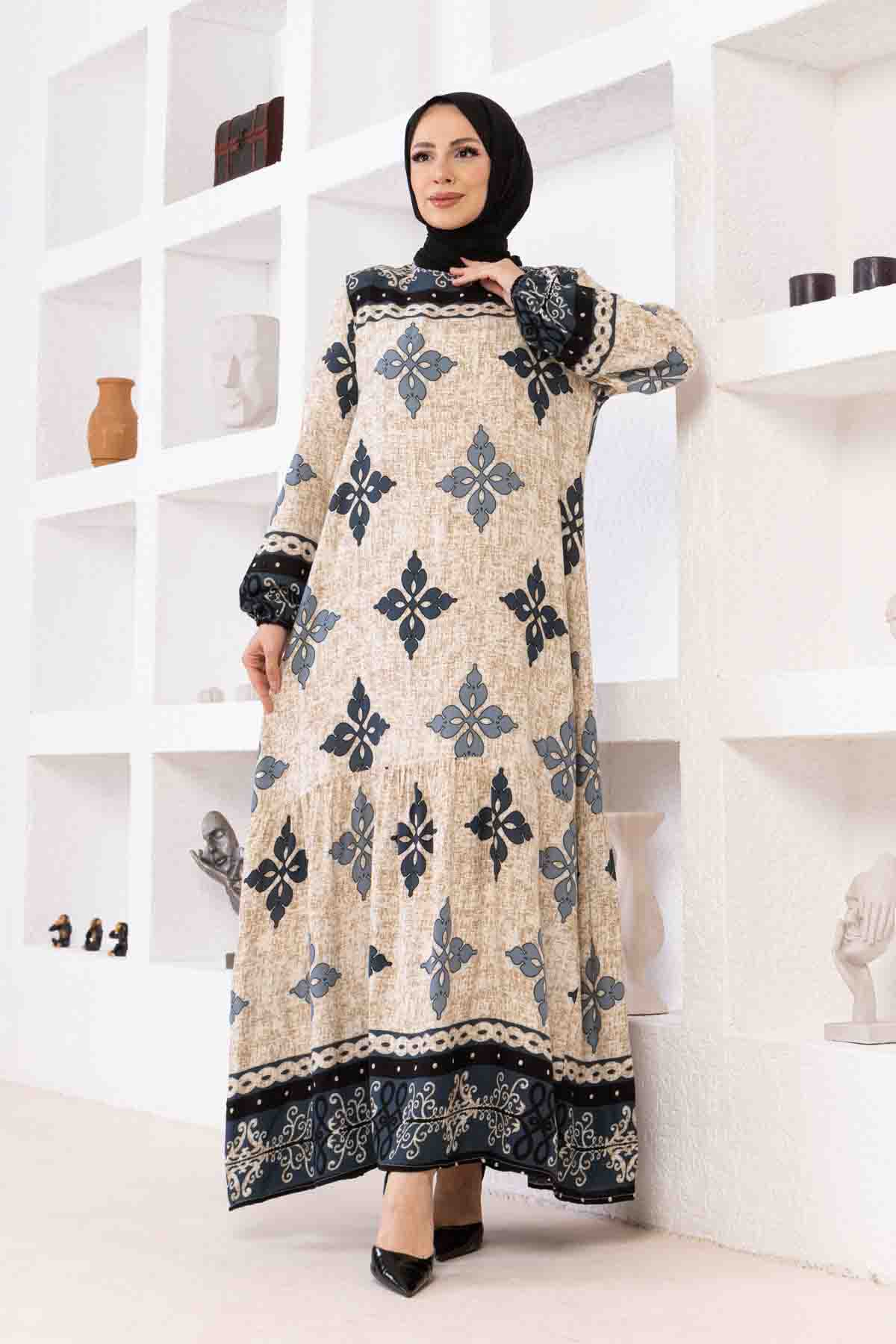 Geleneksel Elbise - İndigo