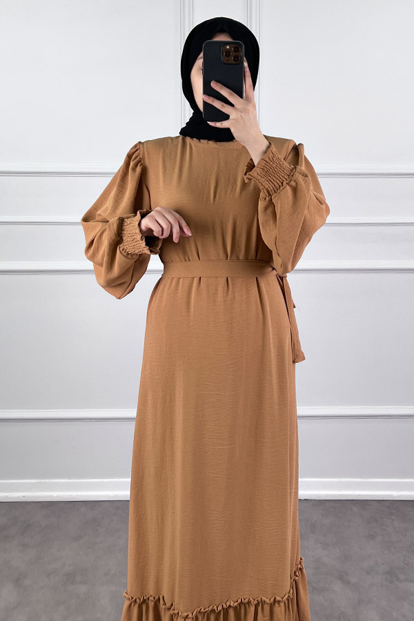 Gipeli Ayrobin Elbise - Vizon