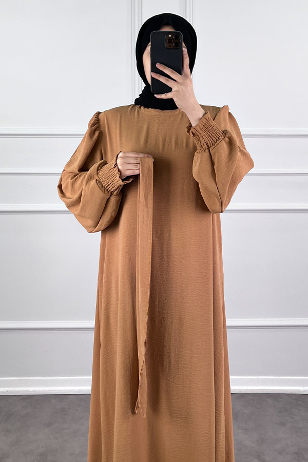 Gipeli Ayrobin Elbise - Vizon