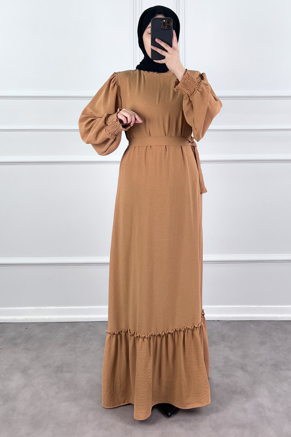 Gipeli Ayrobin Elbise - Vizon