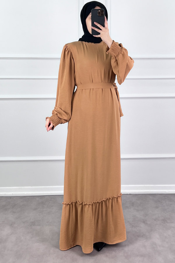 Gipeli Ayrobin Elbise - Vizon