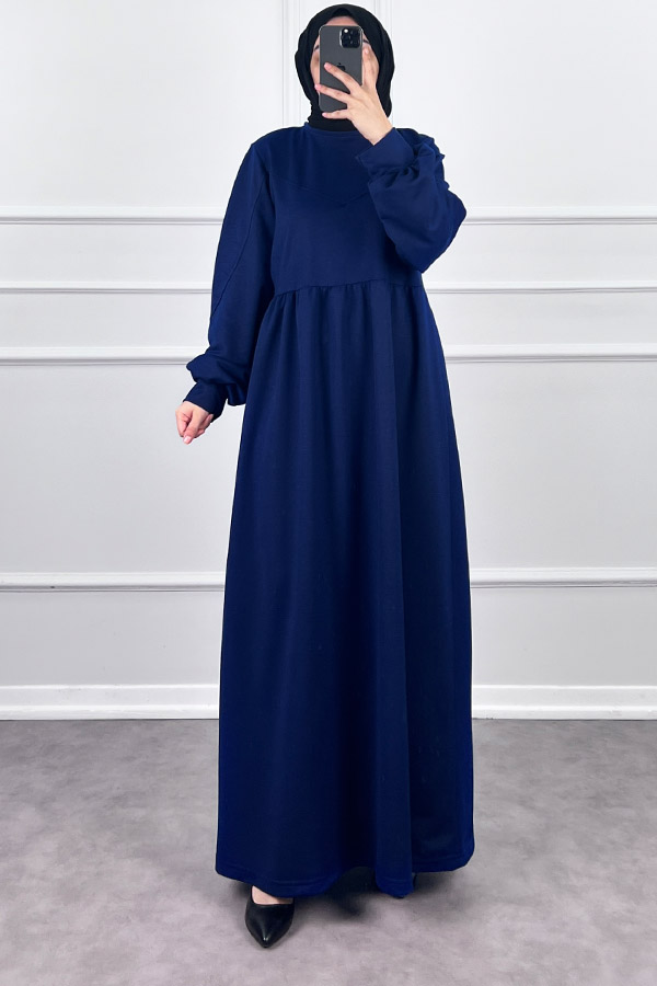 İki İplik Elbise - Lacivert