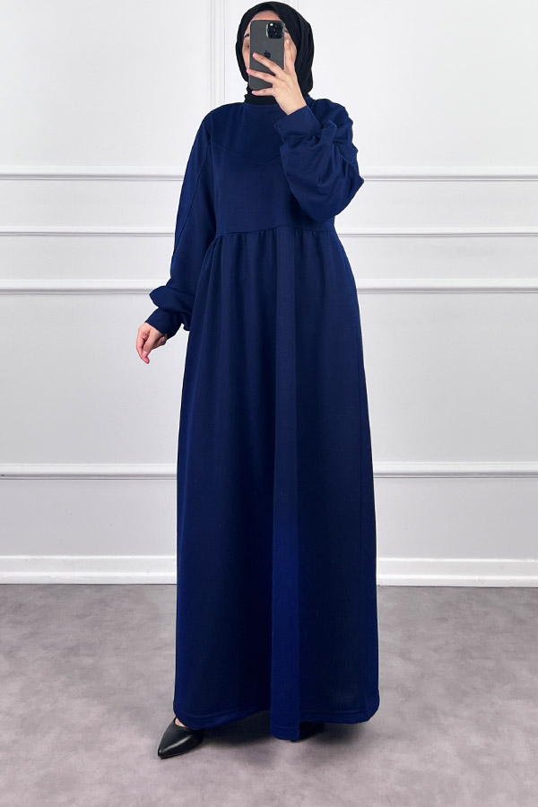 İki İplik Elbise - Lacivert