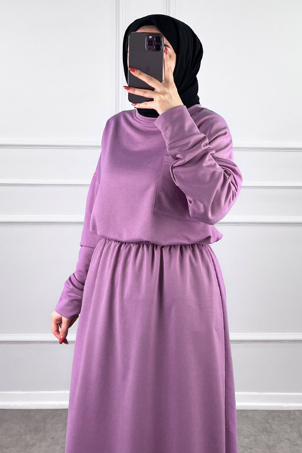 İki İplik Etekli Takım - Lila