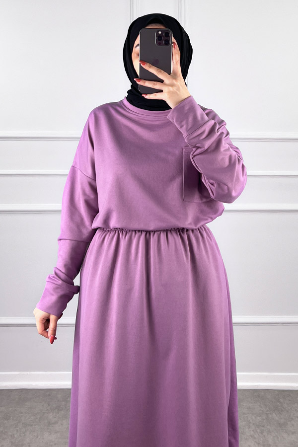 İki İplik Etekli Takım - Lila