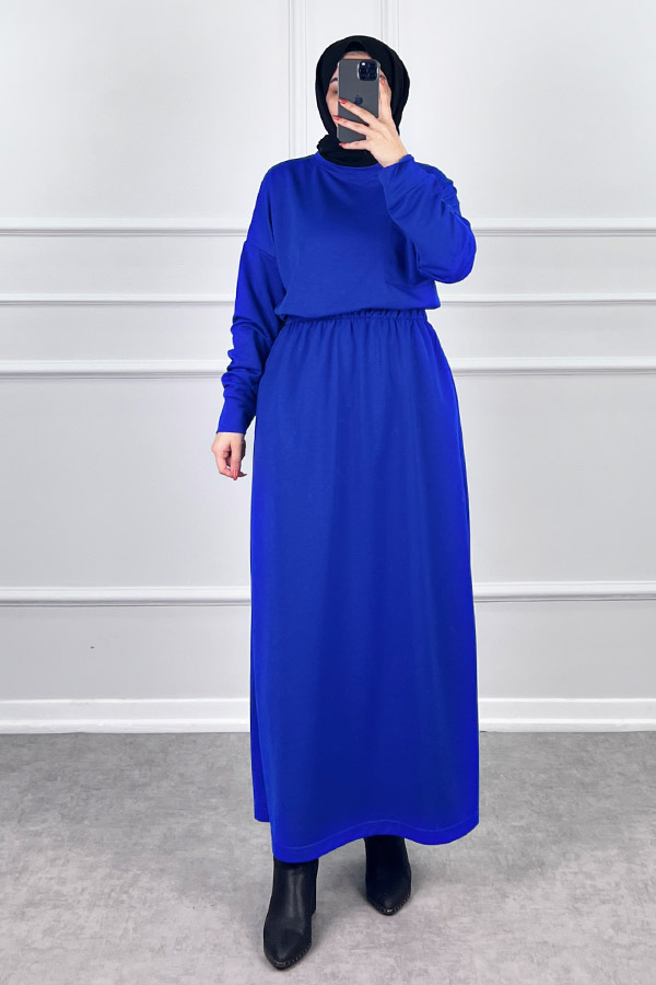 İki İplik Etekli Takım - Mavi