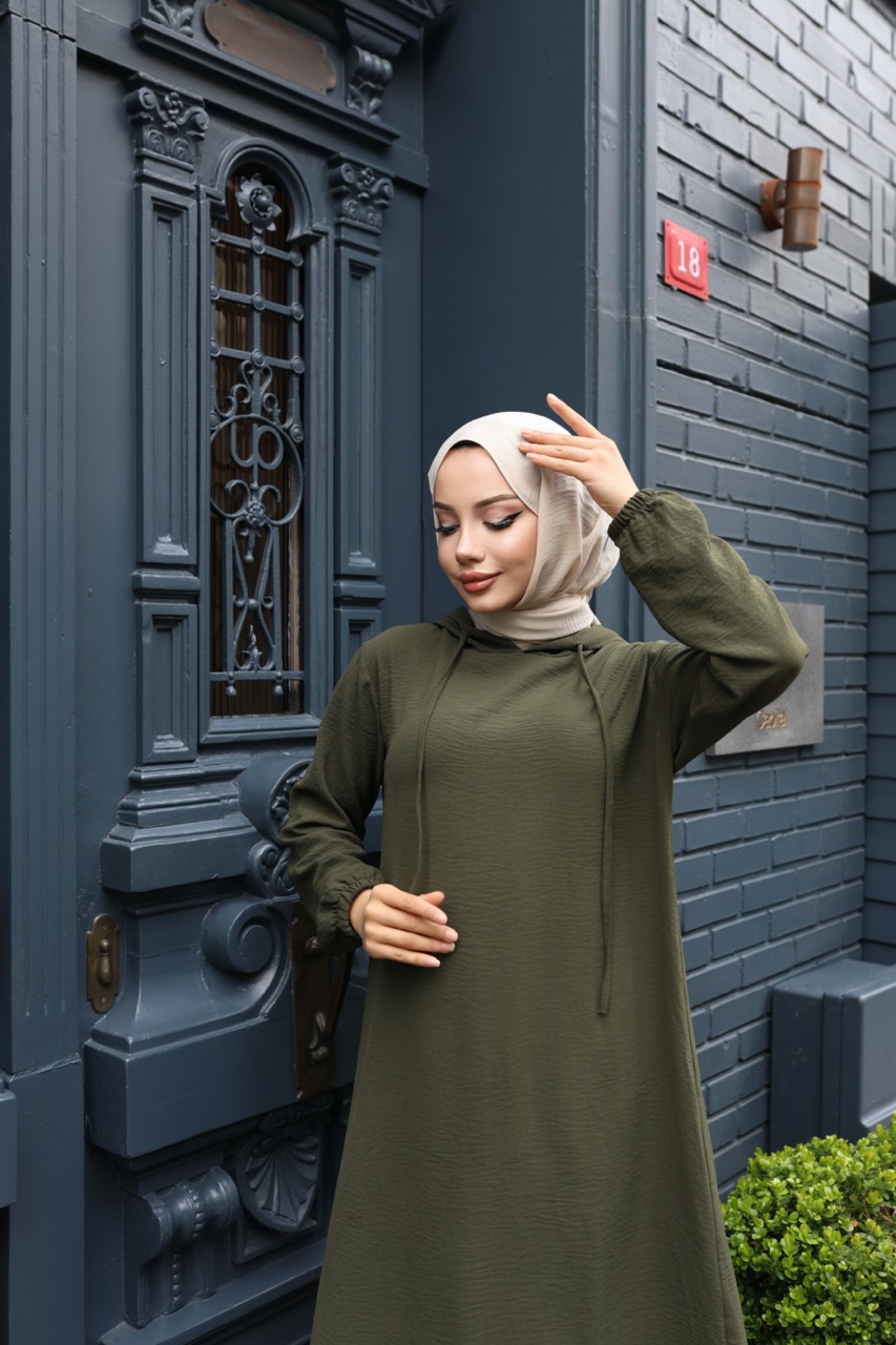 Kapşonlu Ayrobin Takım - Haki Kapşonlu Ayrobin Takım - Haki