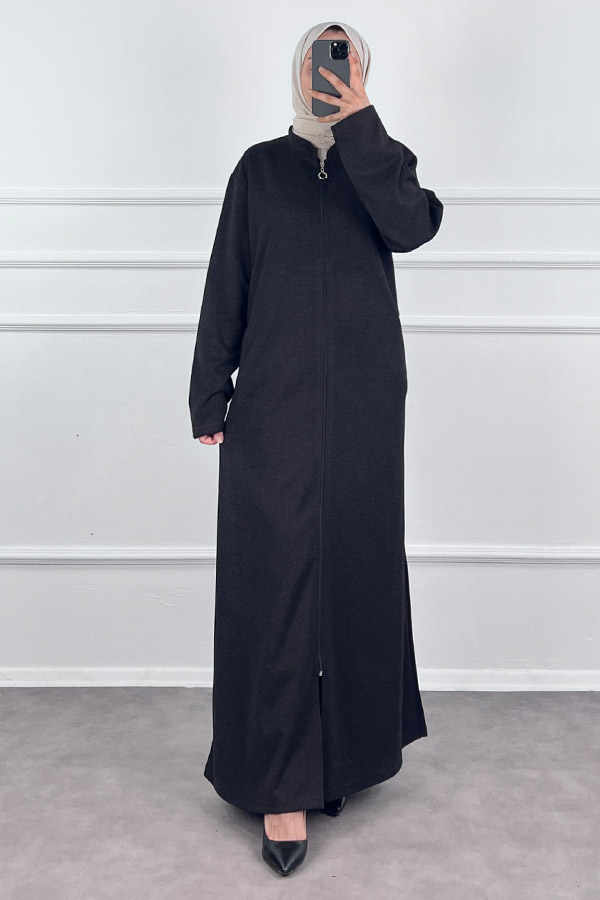 Kışlık Ferace - Kahverengi