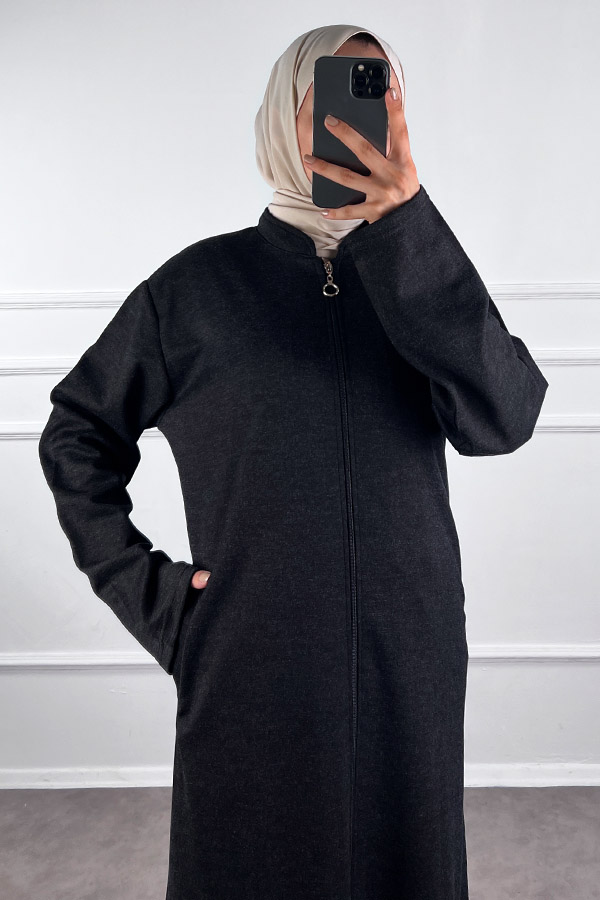 Kışlık Ferace - Siyah