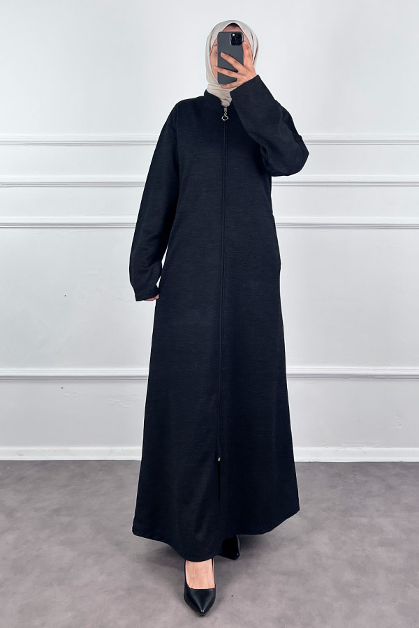 Kışlık Ferace - Siyah