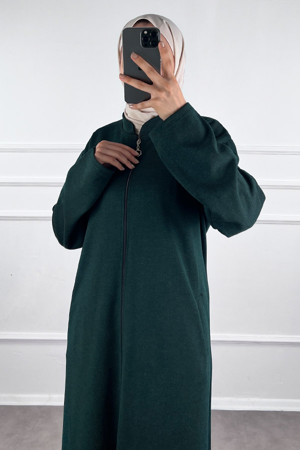Kışlık Ferace - Yeşil