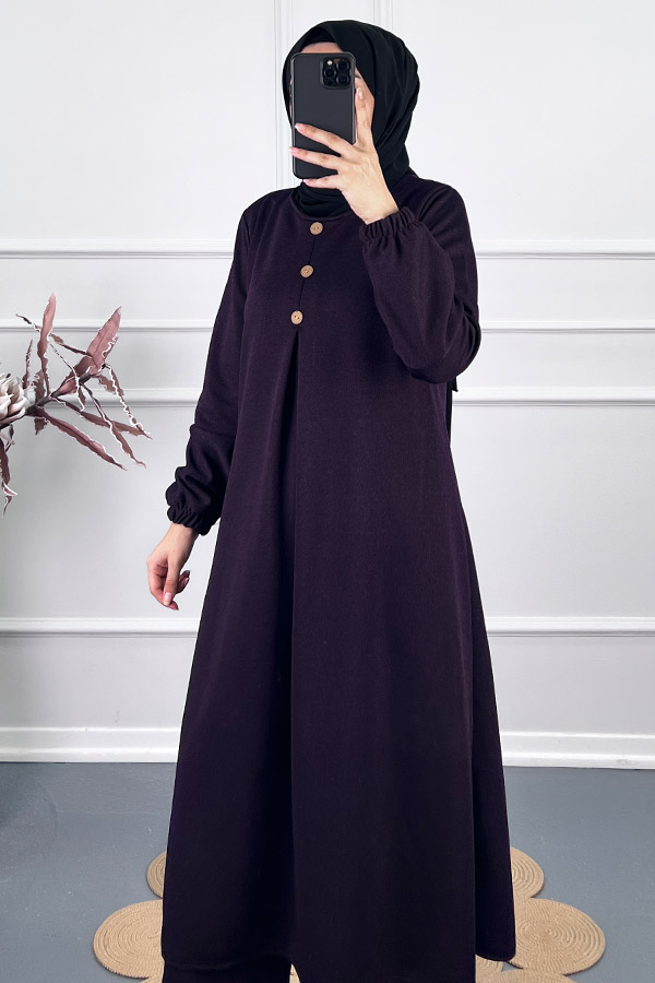 Kışlık Tesettür Takım - Mor Kışlık Tesettür Takım - Mor